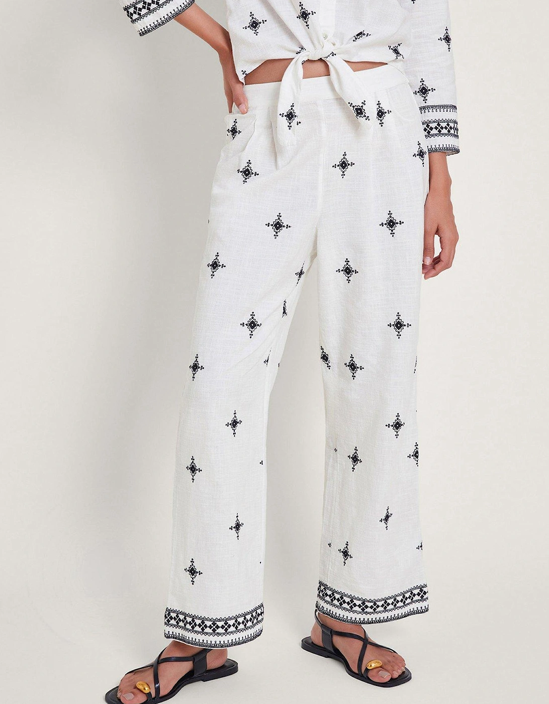 Eleanor Embroidered Trousers, 2 of 1