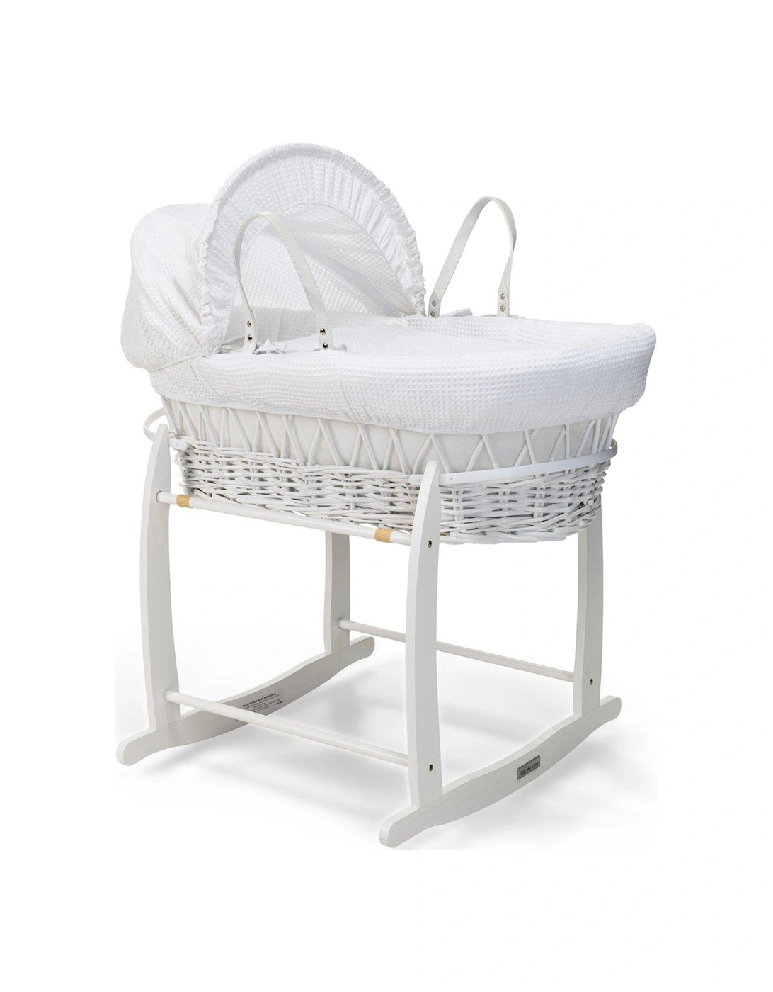 Waffle White Wicker & Deluxe Stand White, 3 of 2