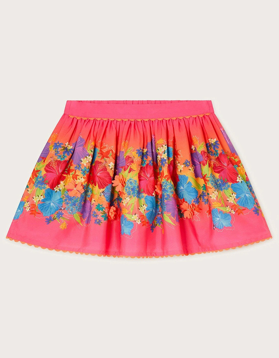 Girls Ombre Floral Skirt Multi - Multi, 2 of 1