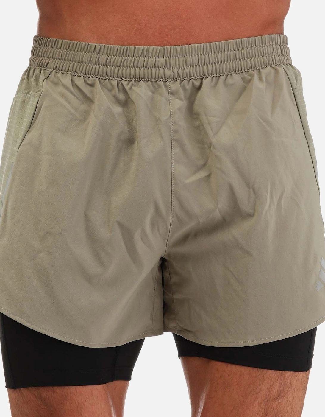 Mens Designed For Running 2 in 1 Shorts, 4 of 3