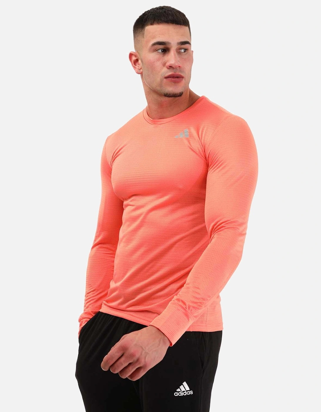 Mens Own The Run Long Sleeve Top, 5 of 4