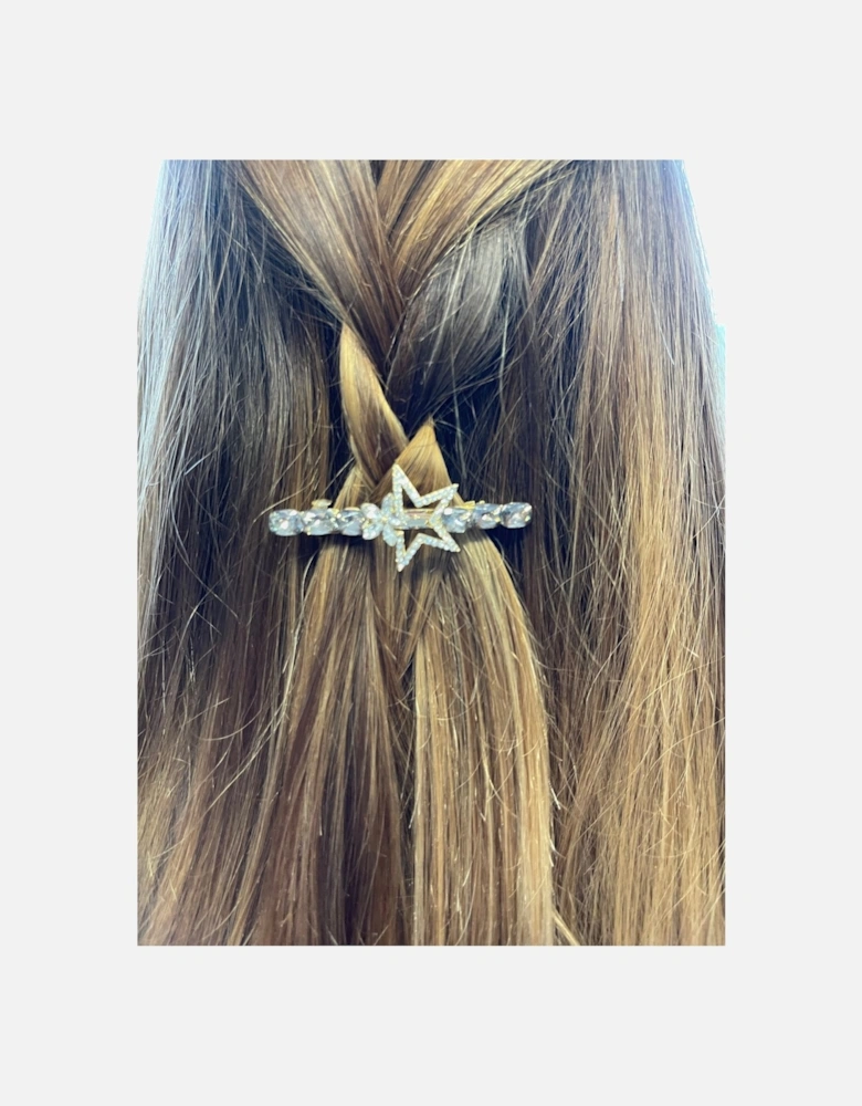 Lola Stars  Gold -Tone Crystal Hair Clip