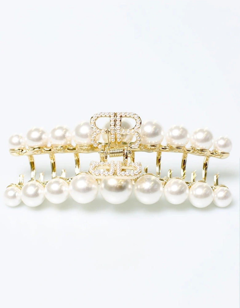 Limited Hand Made Faux Pearl Hair Claw Clip