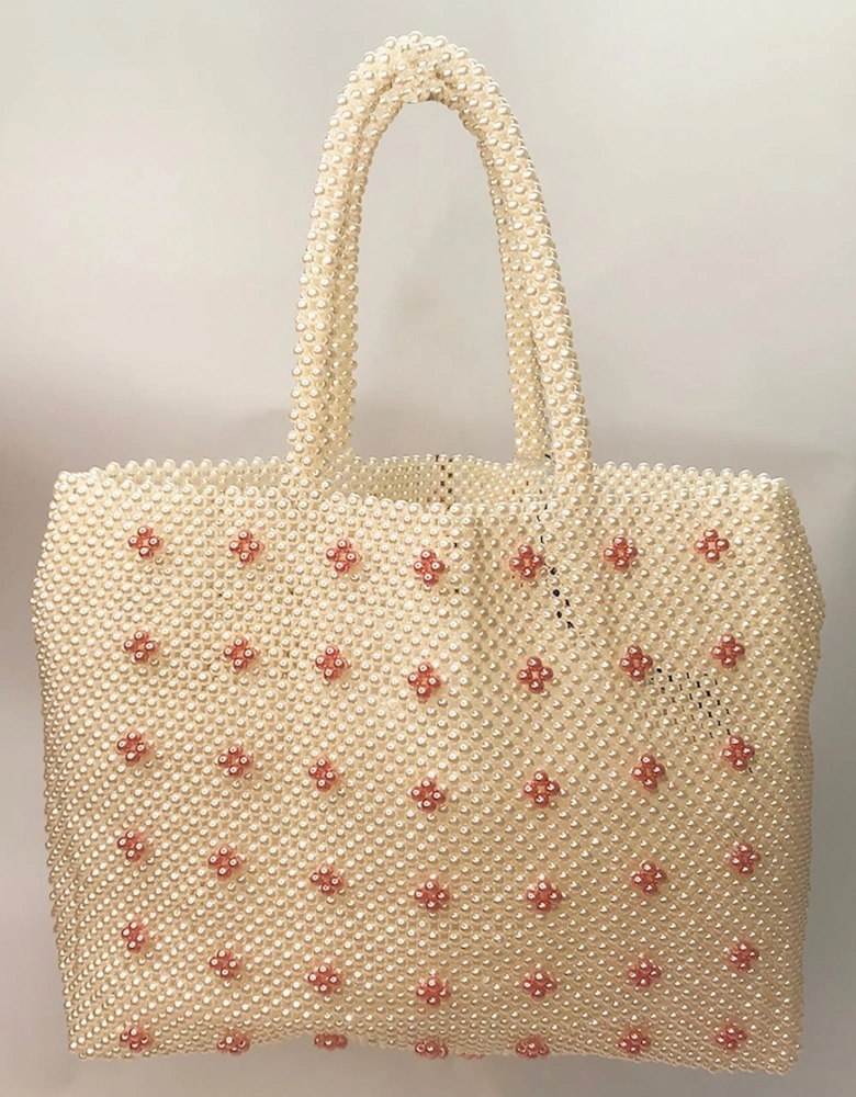 Faux Pearl Handbag