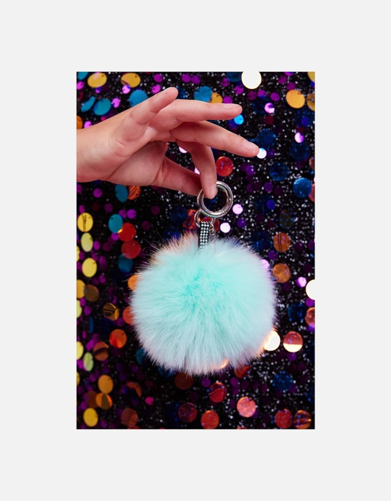 Faux Fur Pom Poms Charm