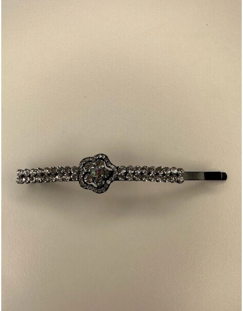 Diamante Flower Hair Clip
