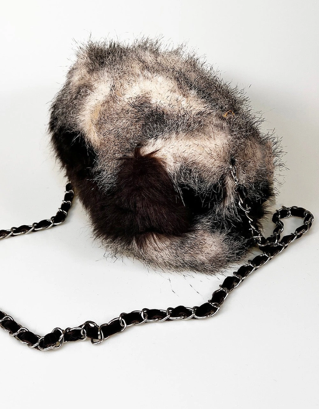 Faux Fur Bag with Muff and Chain Strap, 3 of 2