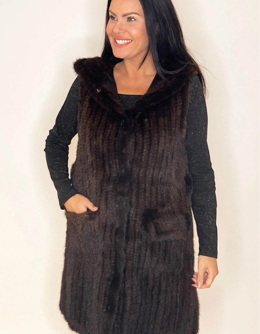 Mink Long Gilet, 3 of 2