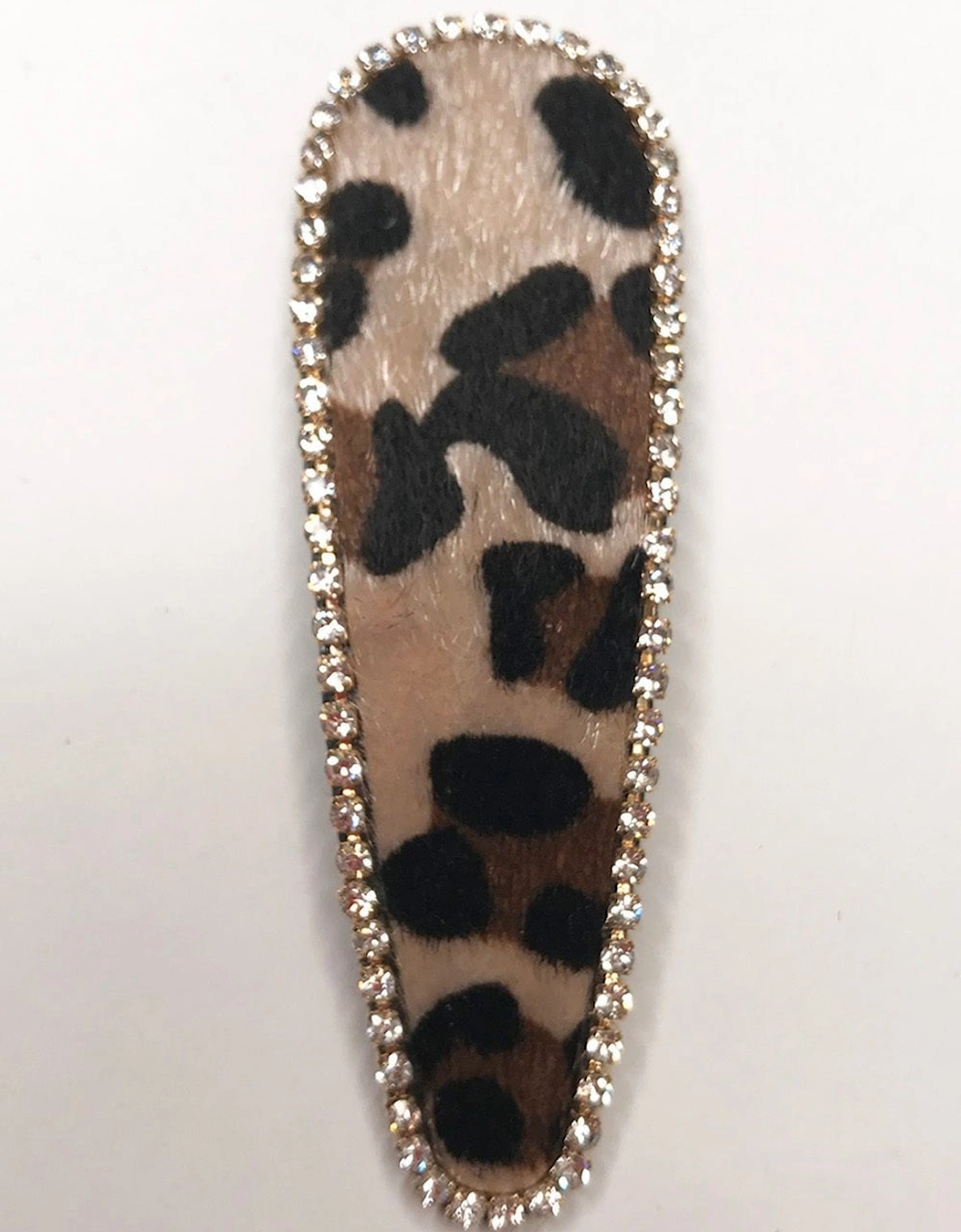 Hand Made Animal Print Shearling Hair Clip, 2 of 1