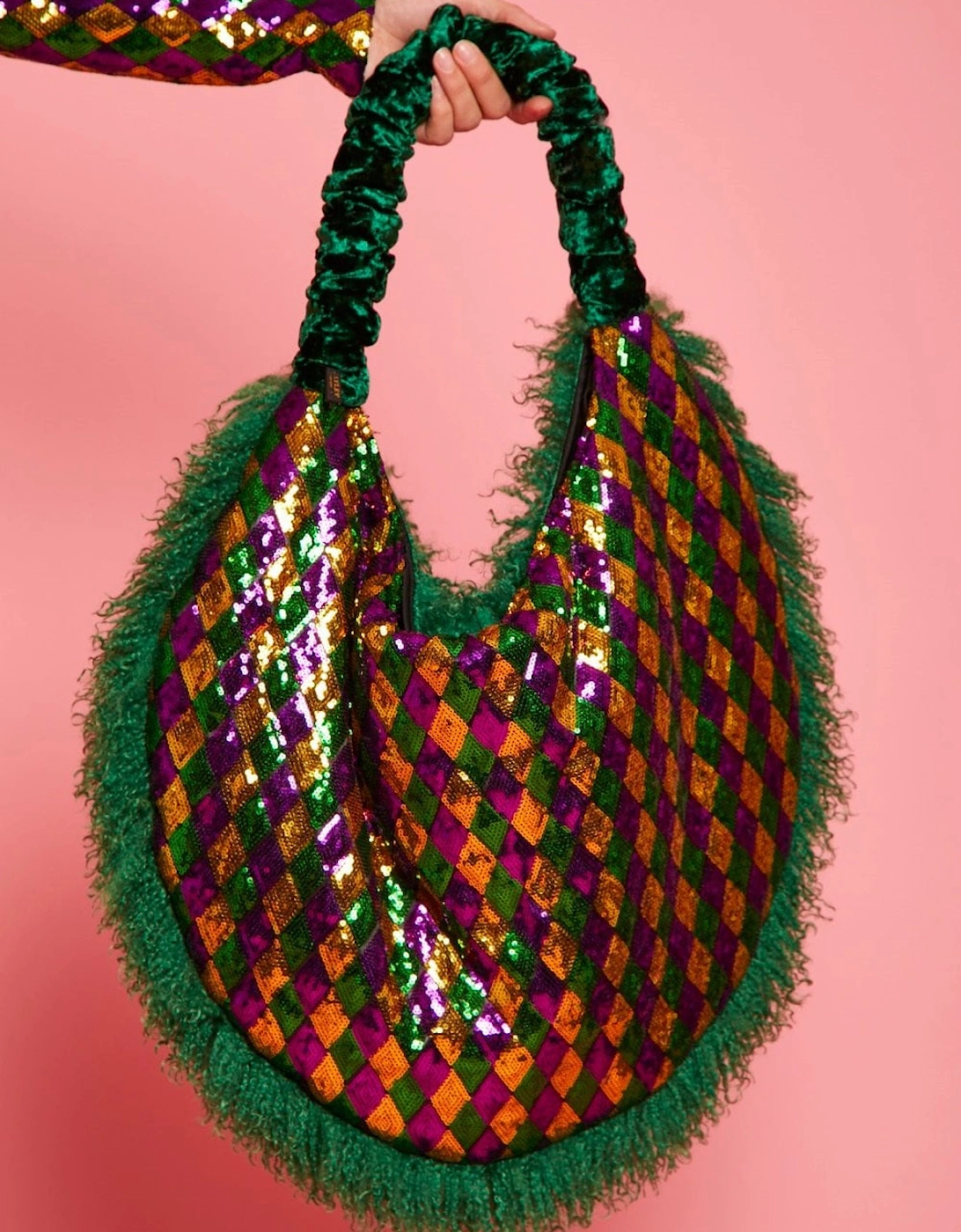 Hand made Bamboo Sequin Gaga Bag, 2 of 1