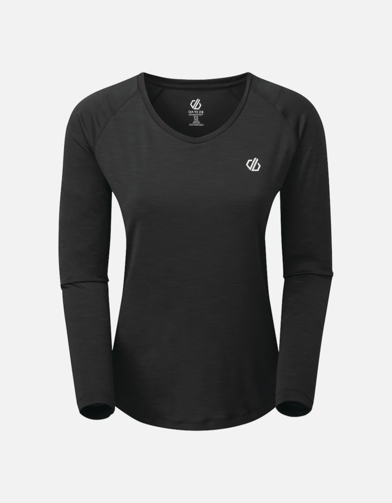 Womens Discern Wicking Long Sleeve Running T Shirt