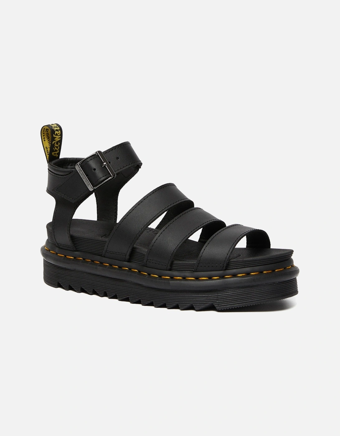 Dr. Martens Womens Blaire Hydro Leather Strap Sandals (Black), 8 of 7
