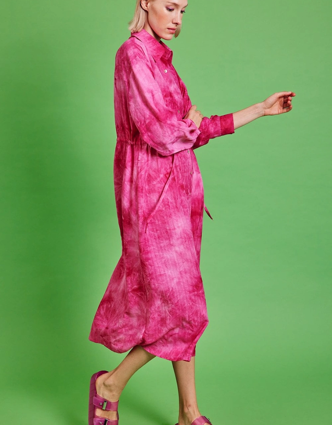 Love Herb Maxi Shirt Dress