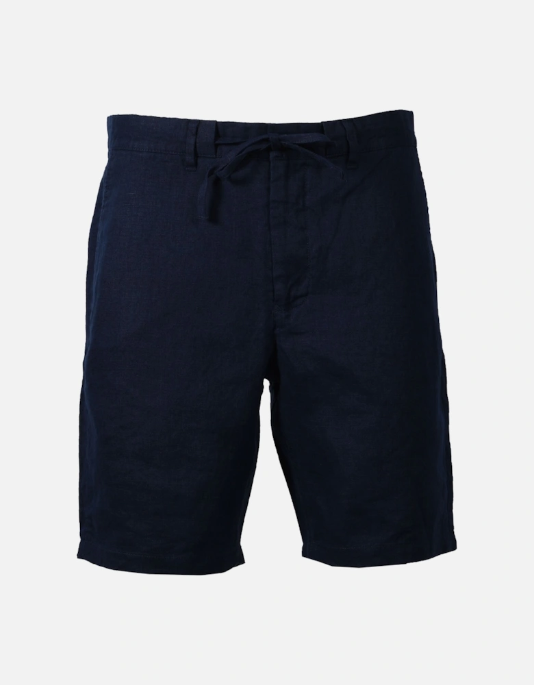 Relaxed Linen Ds Shorts Marine