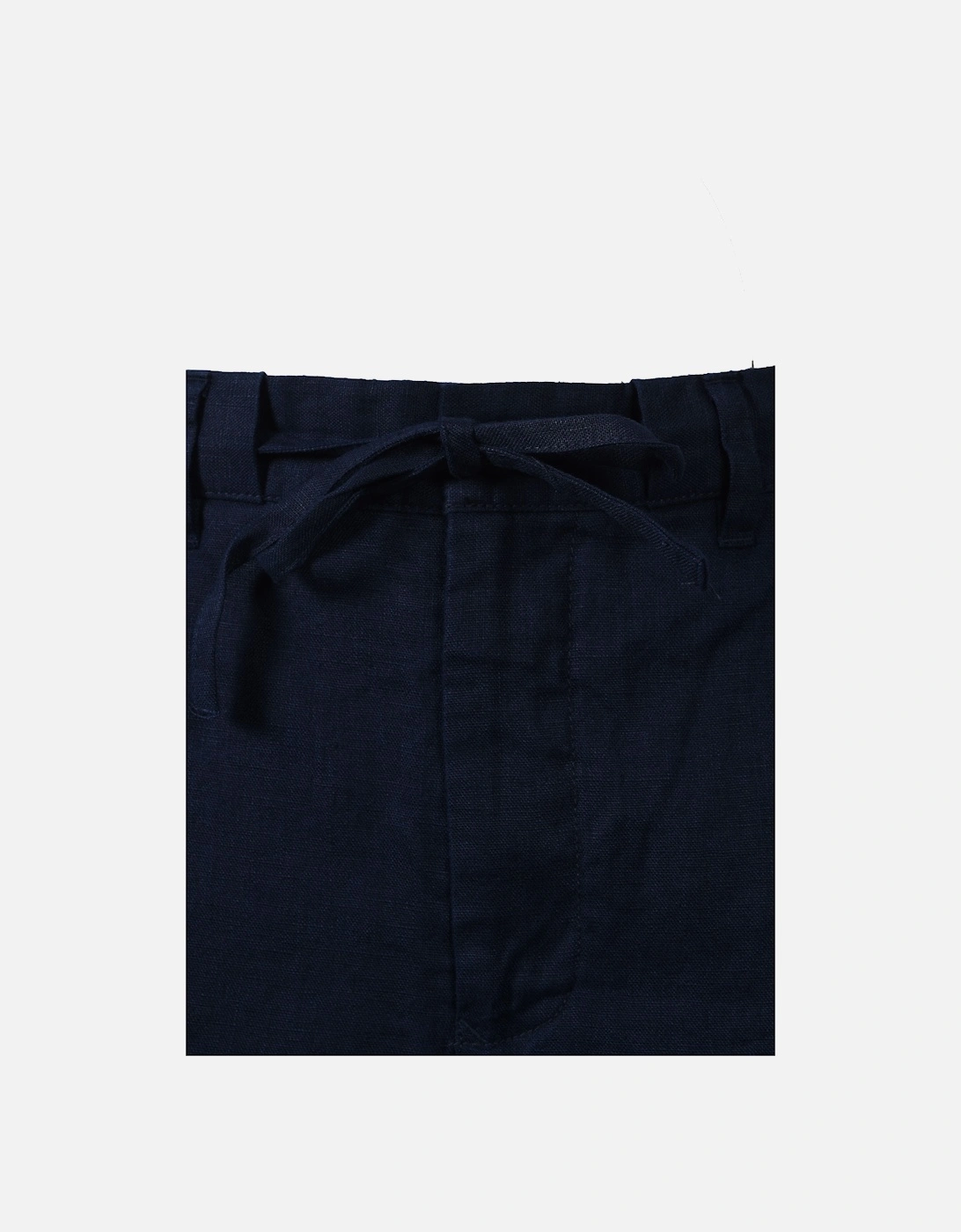 Relaxed Linen Ds Shorts Marine