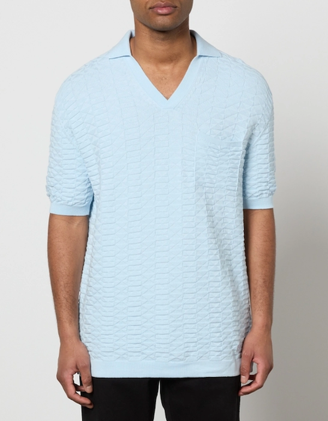 HUGO Spato Jacquard-Knit Cotton Polo Shirt, 2 of 1
