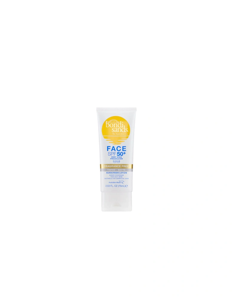 SPF 50+ Fragrance Free 4 Star Matte Tinted Face Lotion 75ml