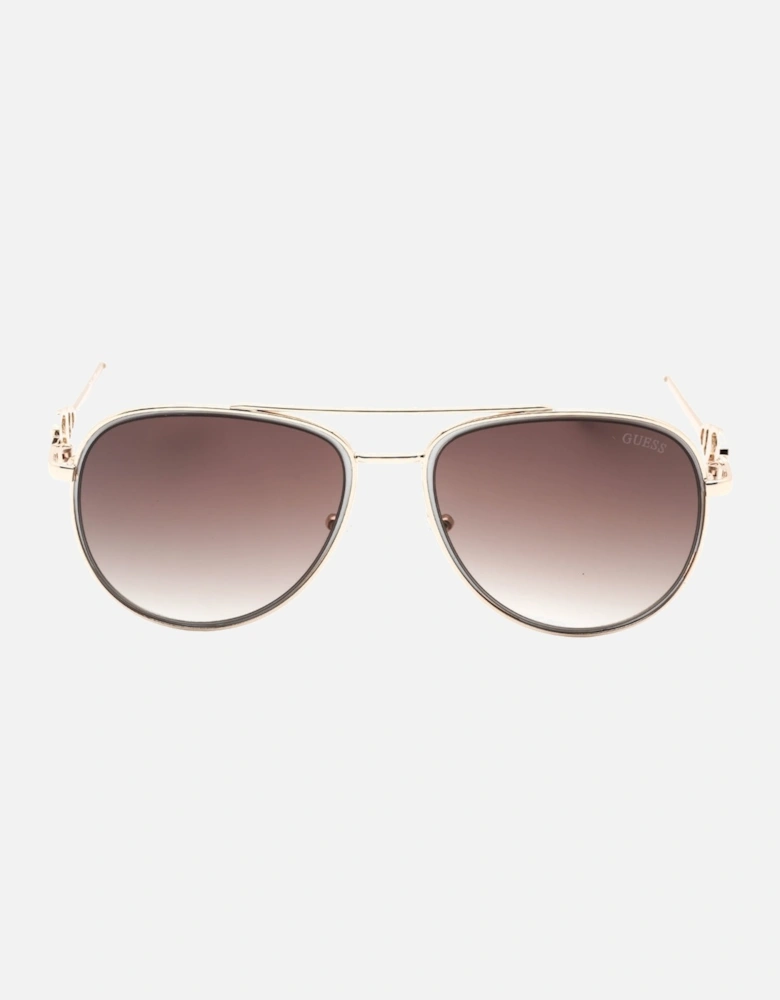 Gf0344 32F Gold Sunglasses