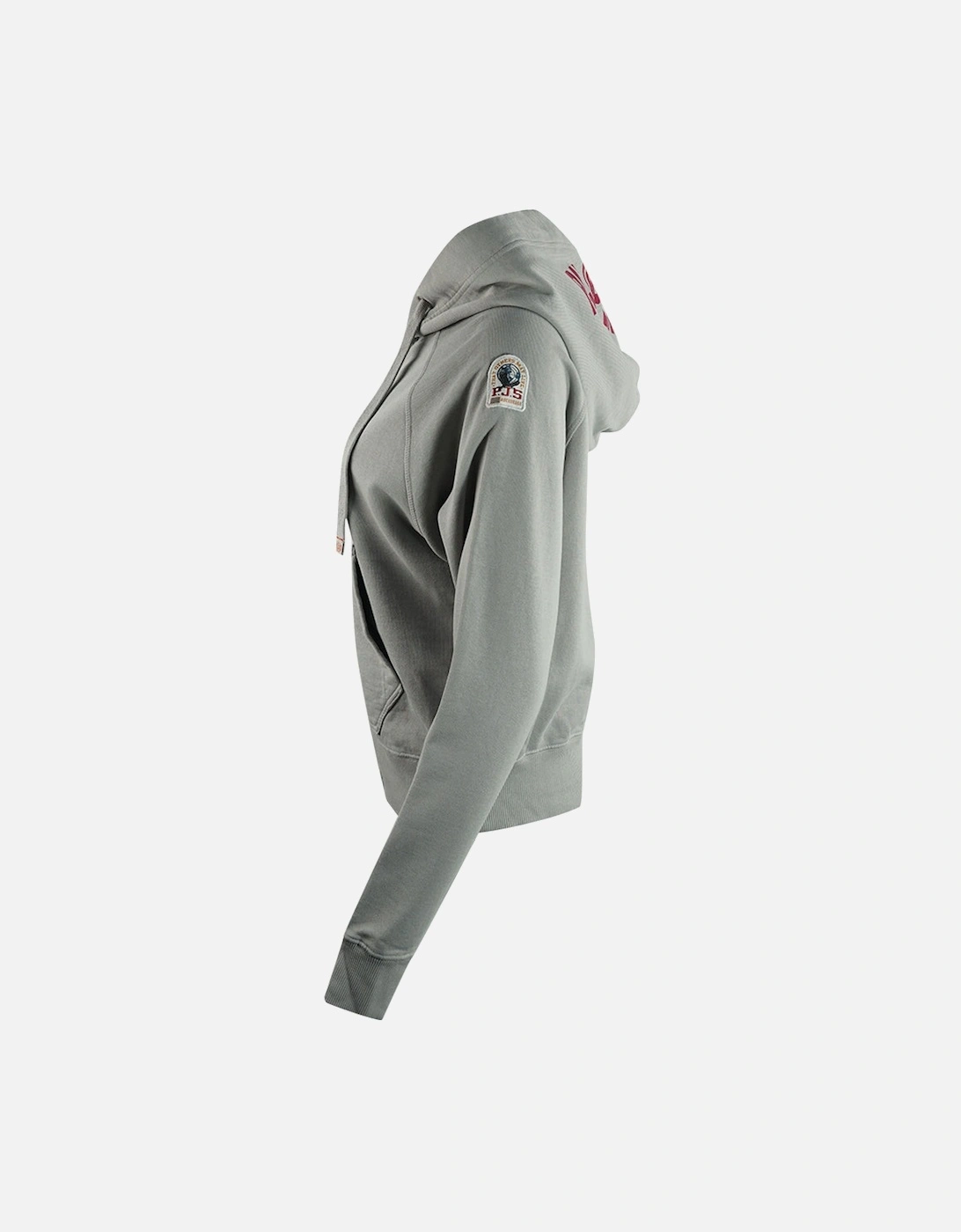 Linzy Paloma Grey Zip-Up Cropped Hoodie