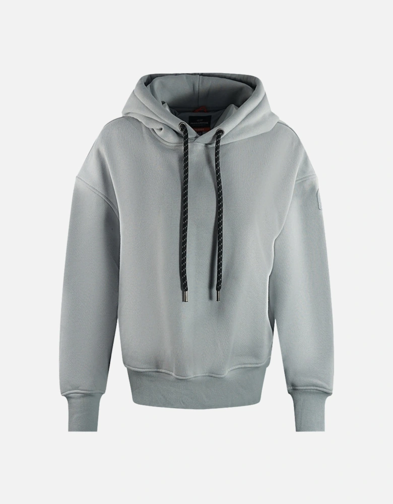 Githa Plain Shark Grey Oversized Hoodie