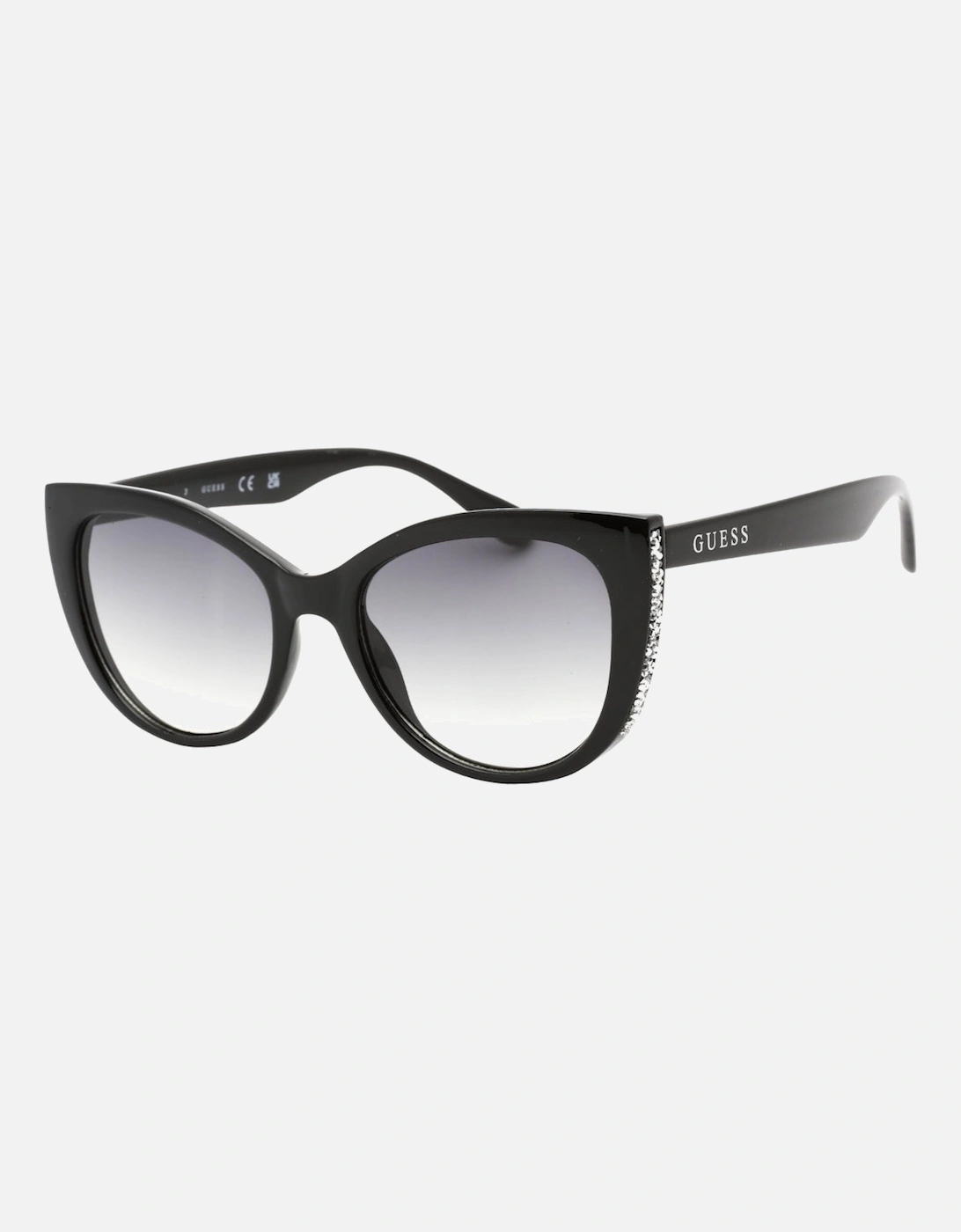 Diamanté Detail Black Sunglasses
