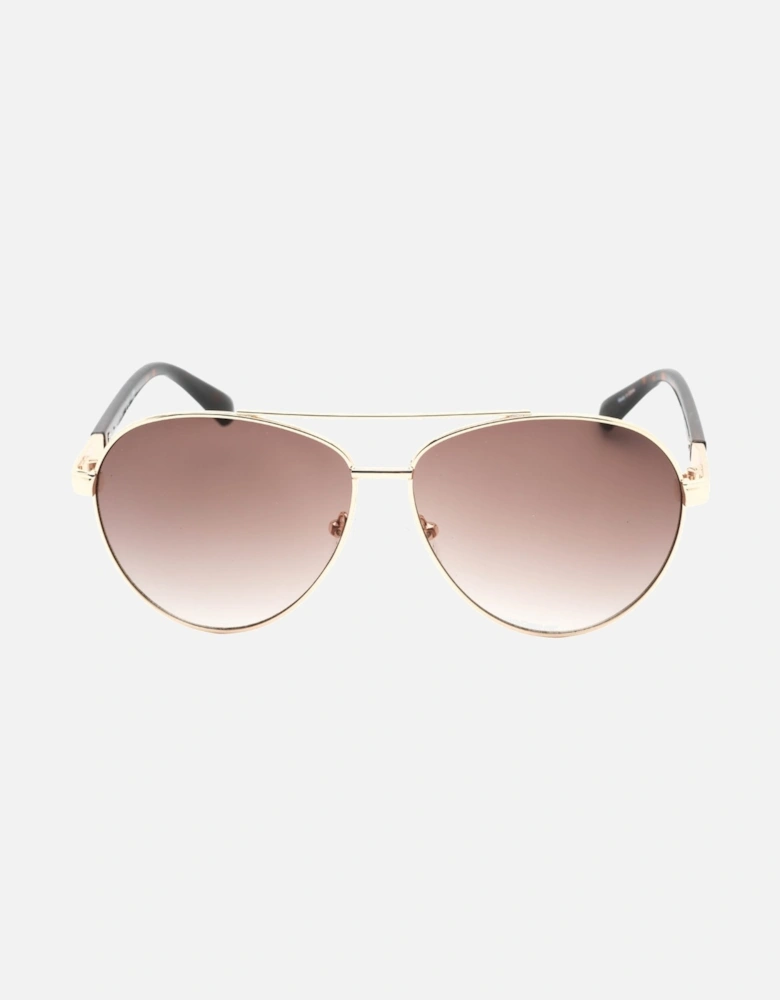 Gf0221 32F Gold Sunglasses