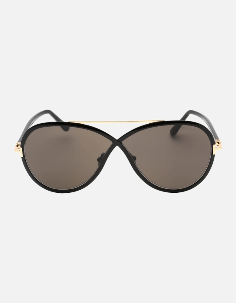 Rickie Ft1007 01A Black Sunglass