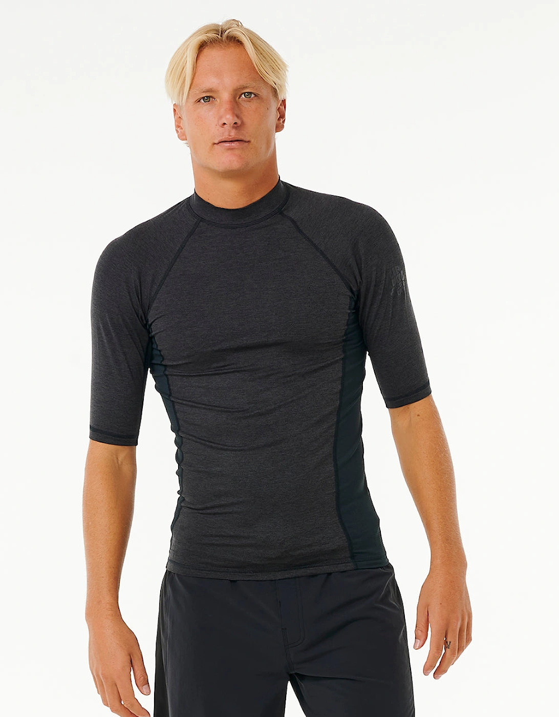 Ripcurl Ripcurl Men's Rip Curl Mens Dawn Patrol UPF 50 Perf Short Sleeve Rash Vest - Black
