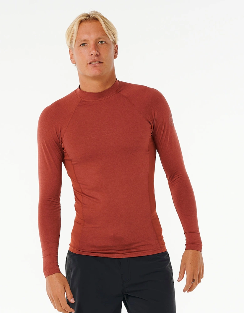 Rip Curl Mens Dawn Patrol UPF 50 Perf Long Sleeve Rash Vest