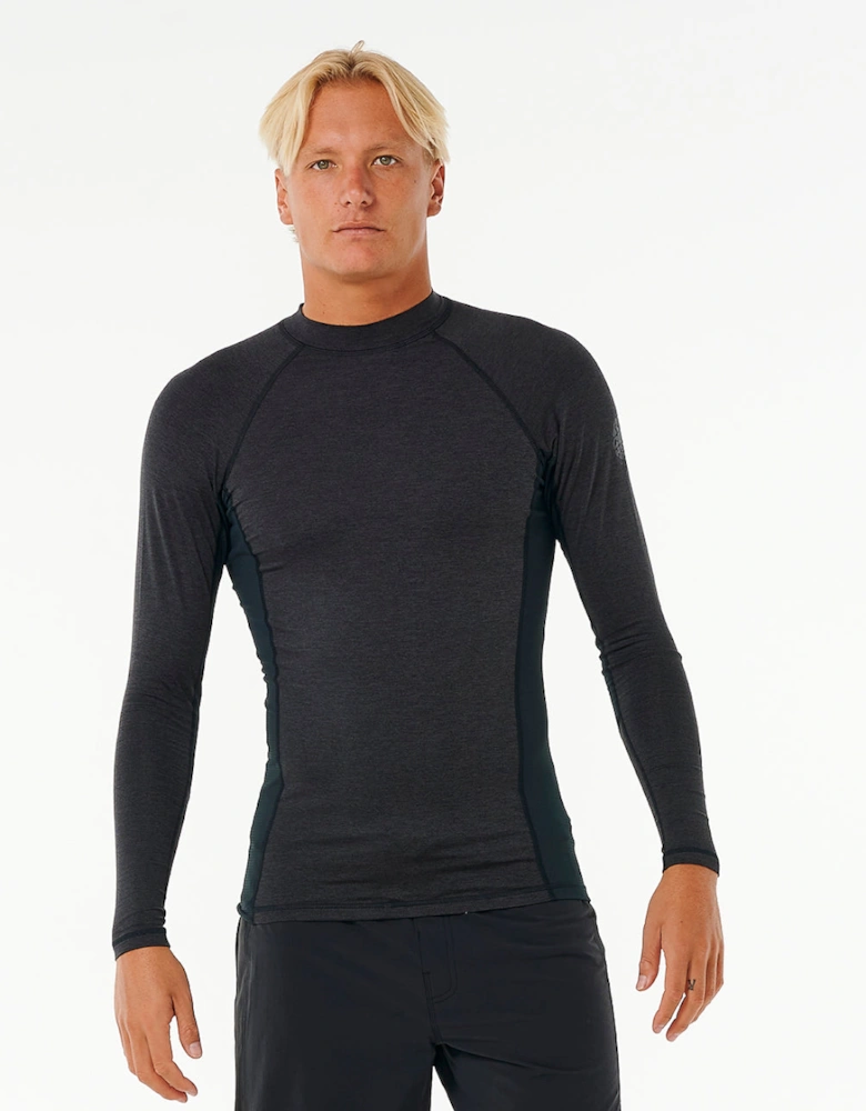 Rip Curl Mens Dawn Patrol UPF 50 Perf Long Sleeve Rash Vest