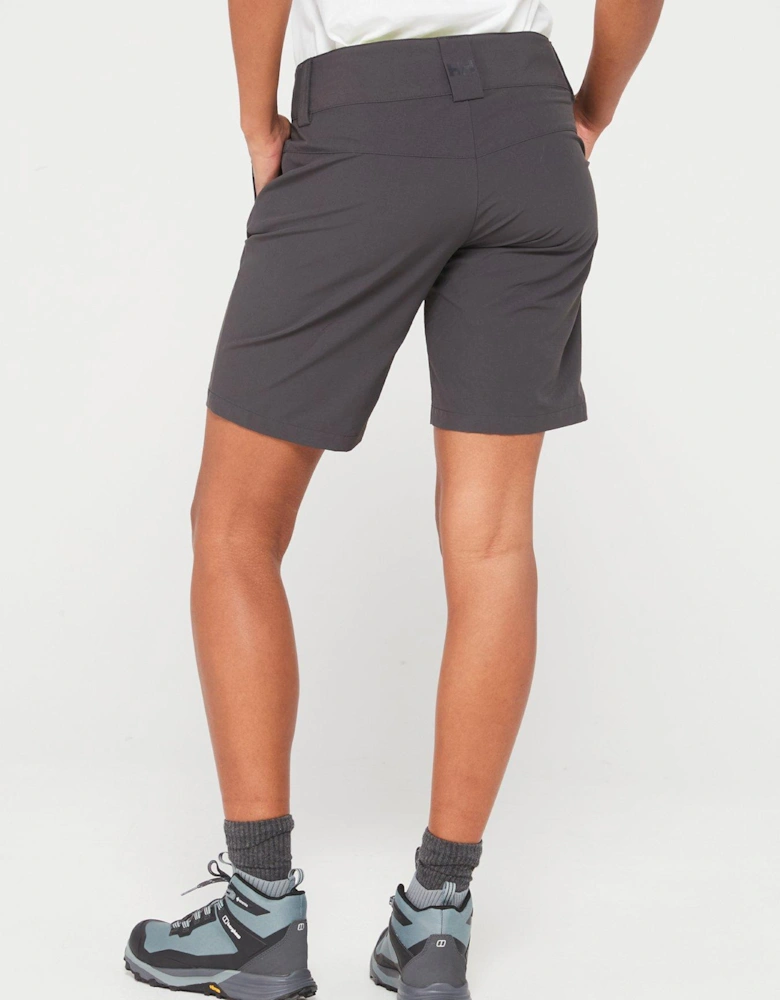 Womens Quick Dry Cargo Shorts - Black