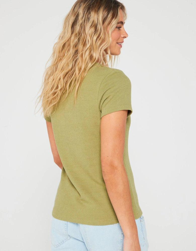 Jeans Slim Mini Logo T-shirt - Green