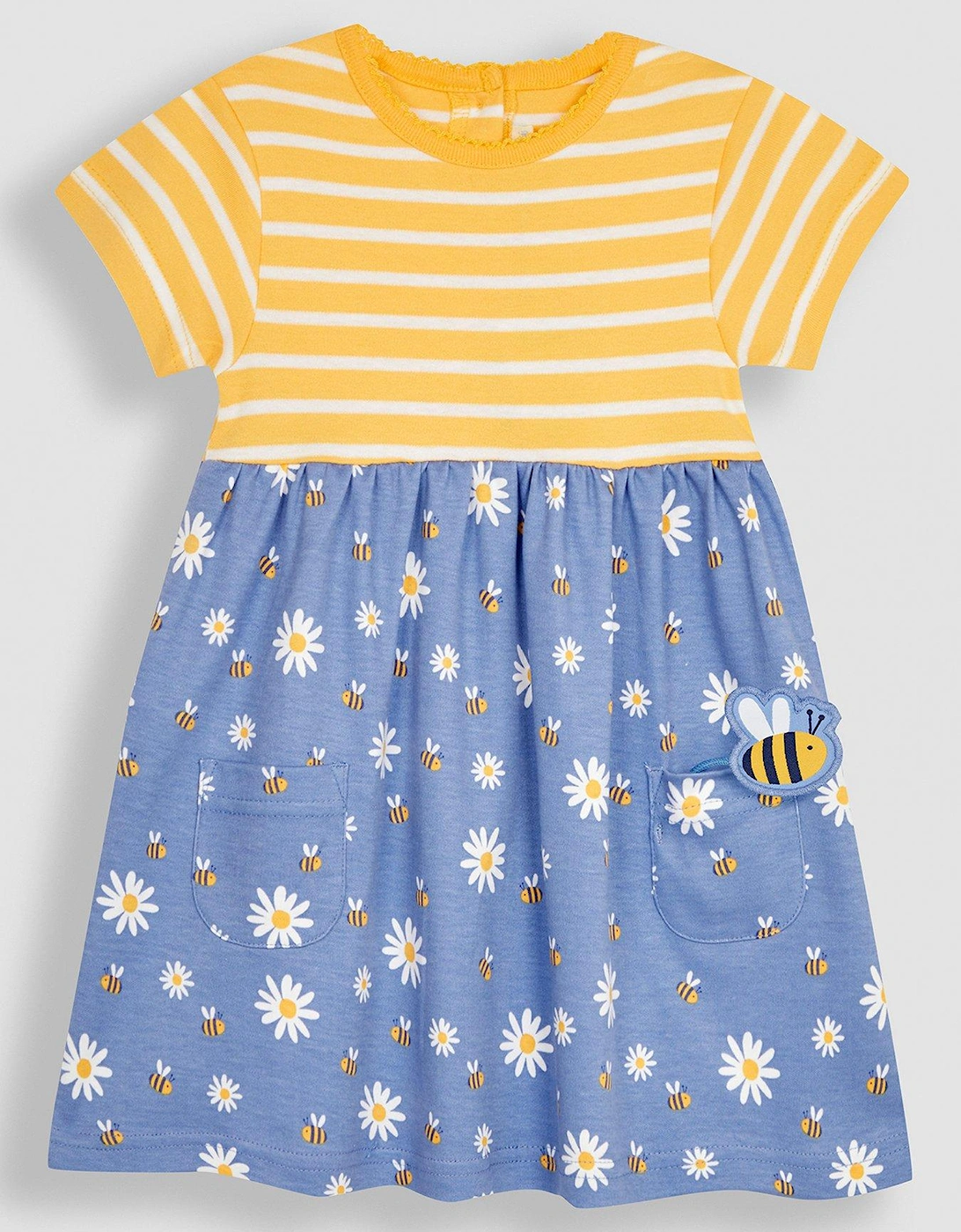 Girls Daisy & Bee With Pet In Pocket Combo Dress - Blue, 2 of 1