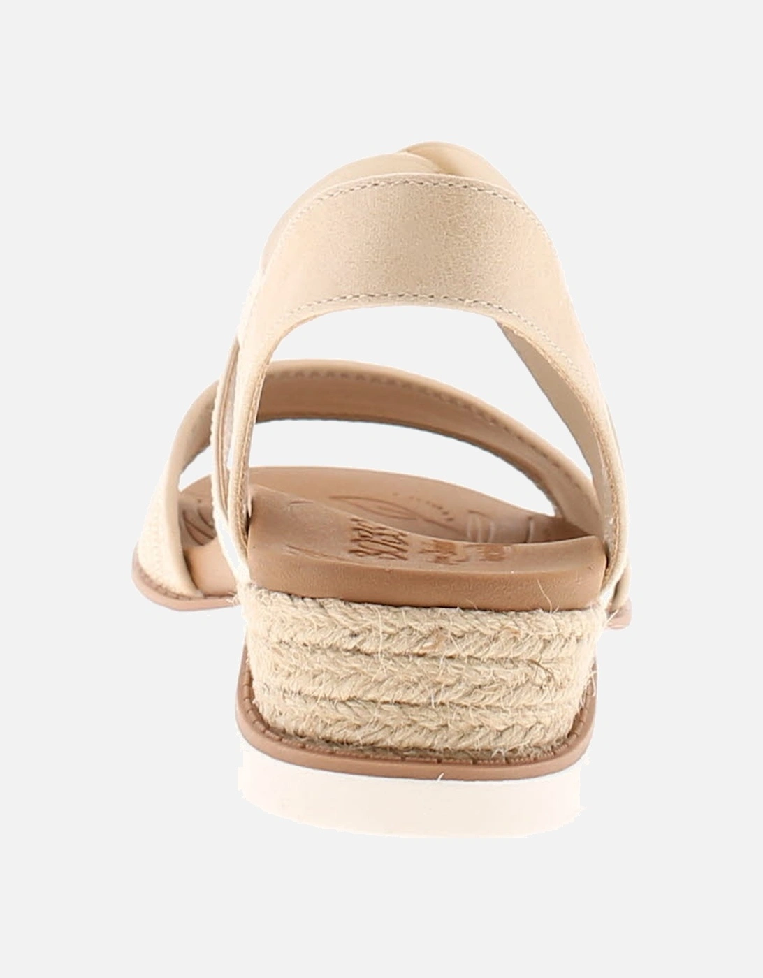 Womens Wedge Sandals Arch Fit Beach Kiss Elasticated natural UK Size