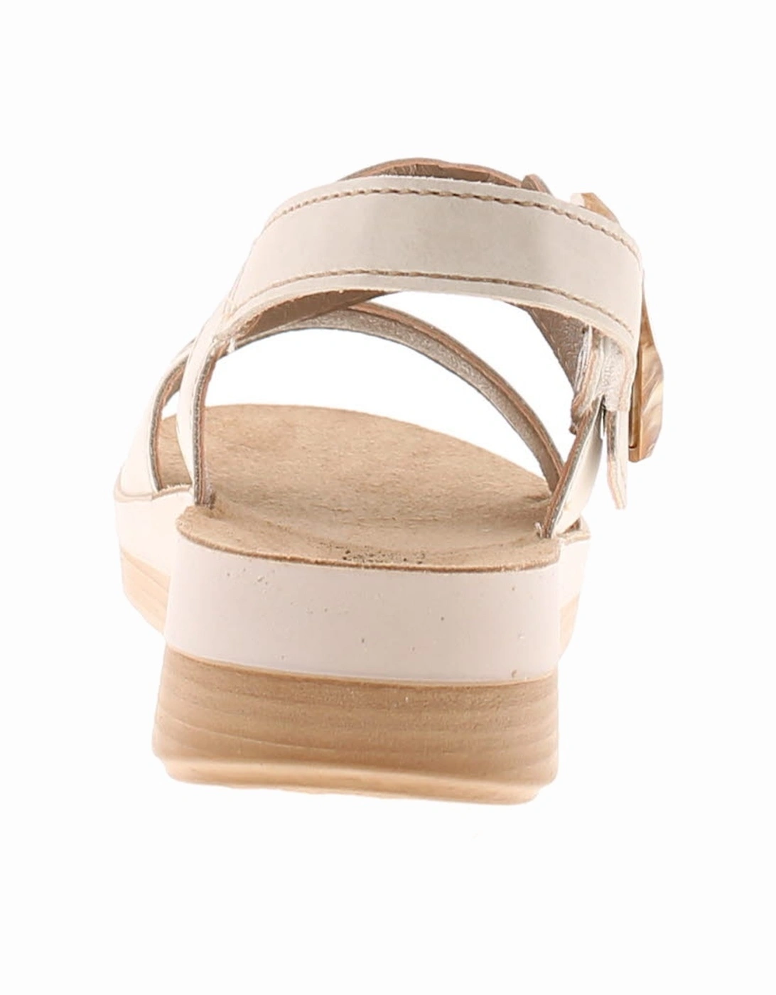 Womens Wedge Sandals Inply Touch Fastening stone UK Size