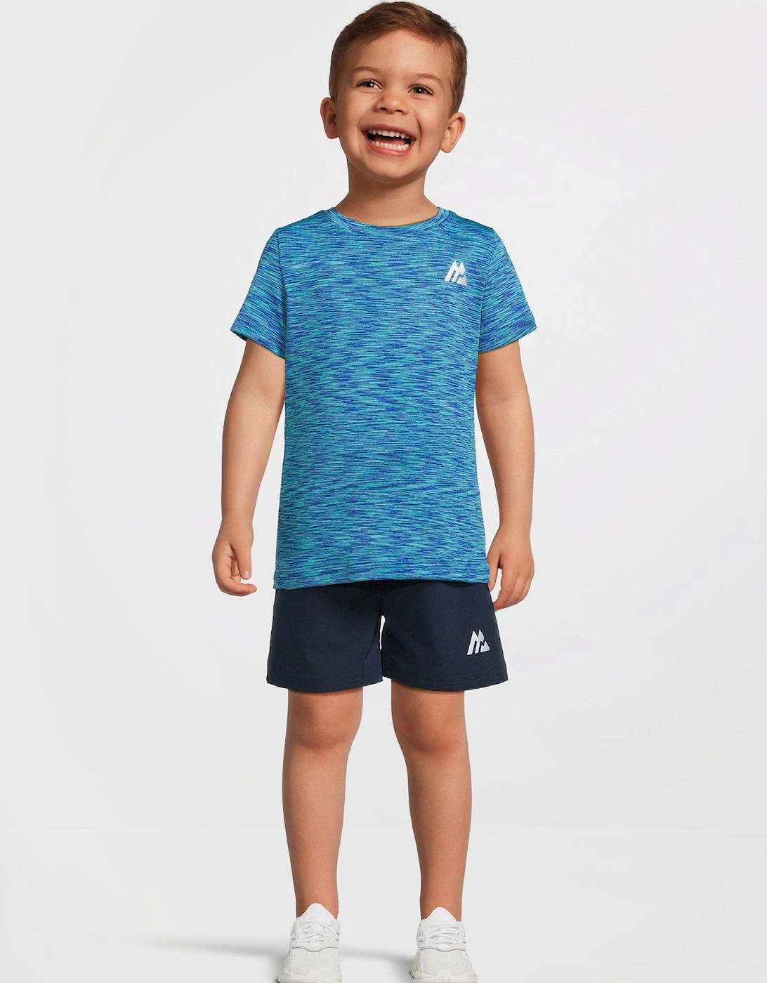Infants Trail Short Sleeve T-Shirt and Shorts Set - Blue, 5 of 4