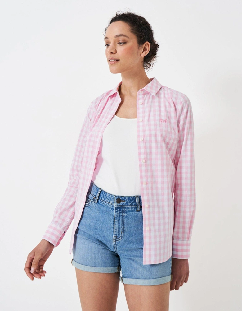 Classic fit gingham shirt - Pink