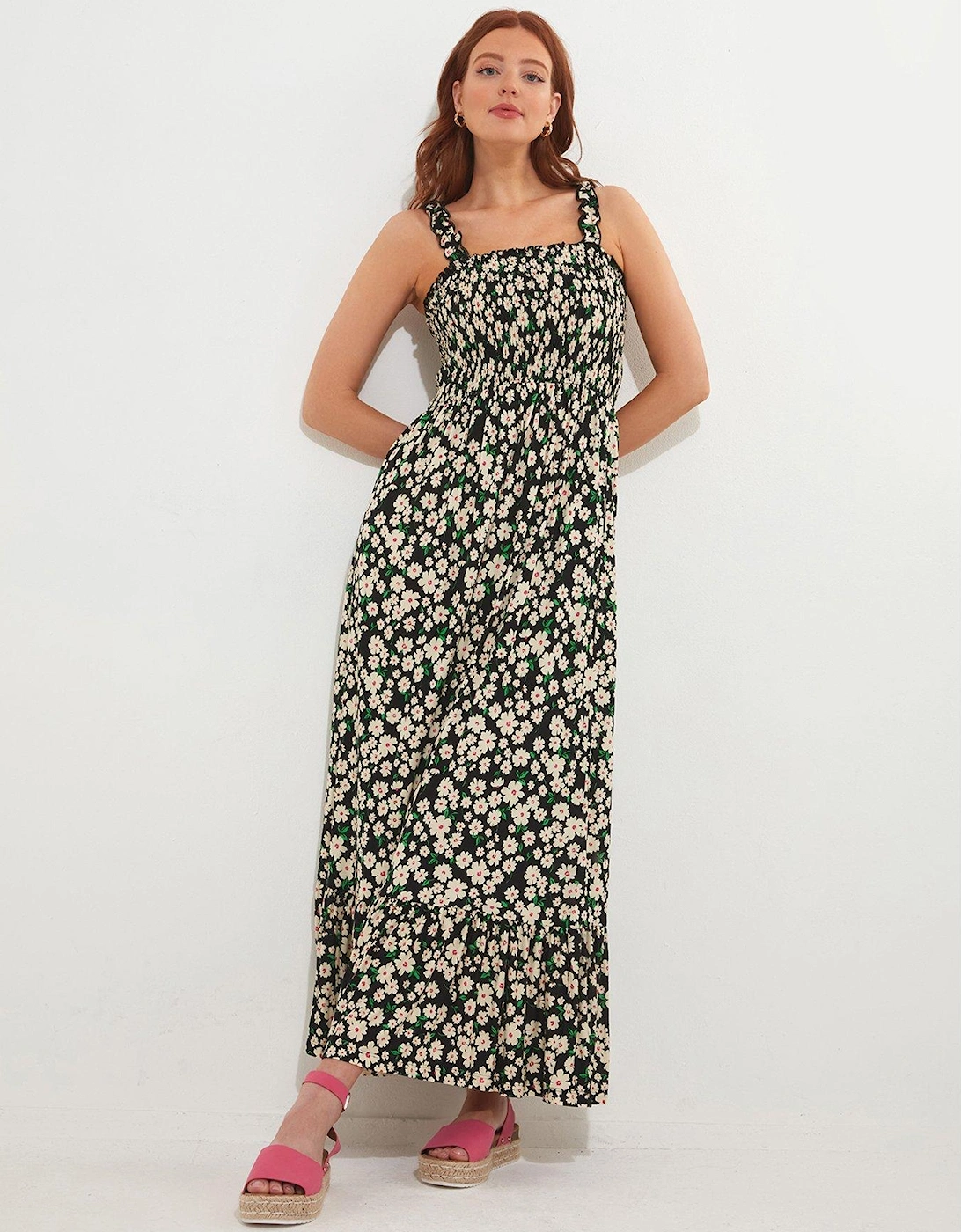 Petite Sleeveless Floral Printed Jersey Dress - Multi, 2 of 1