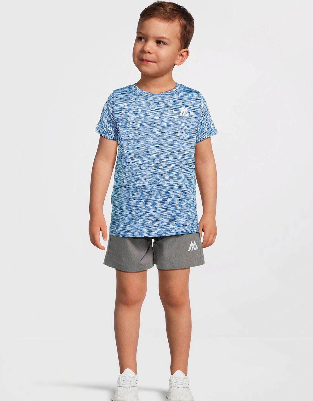 Infants Trail Short Sleeve T-Shirt and Shorts Set - Blue, 5 of 4