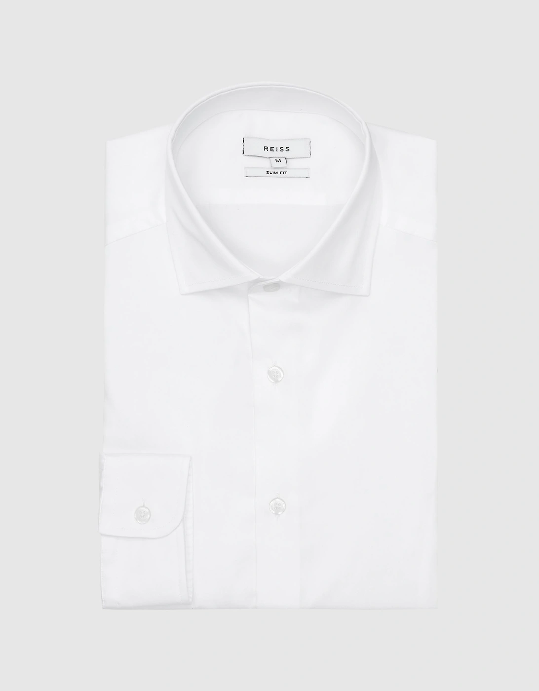 Slim Fit Cotton Sateen Shirt, 2 of 1