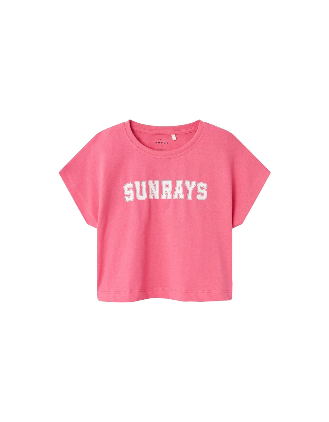 Girls Sunrays Cropped Short Sleeve Tshirt - Camelia Rose, 2 of 1