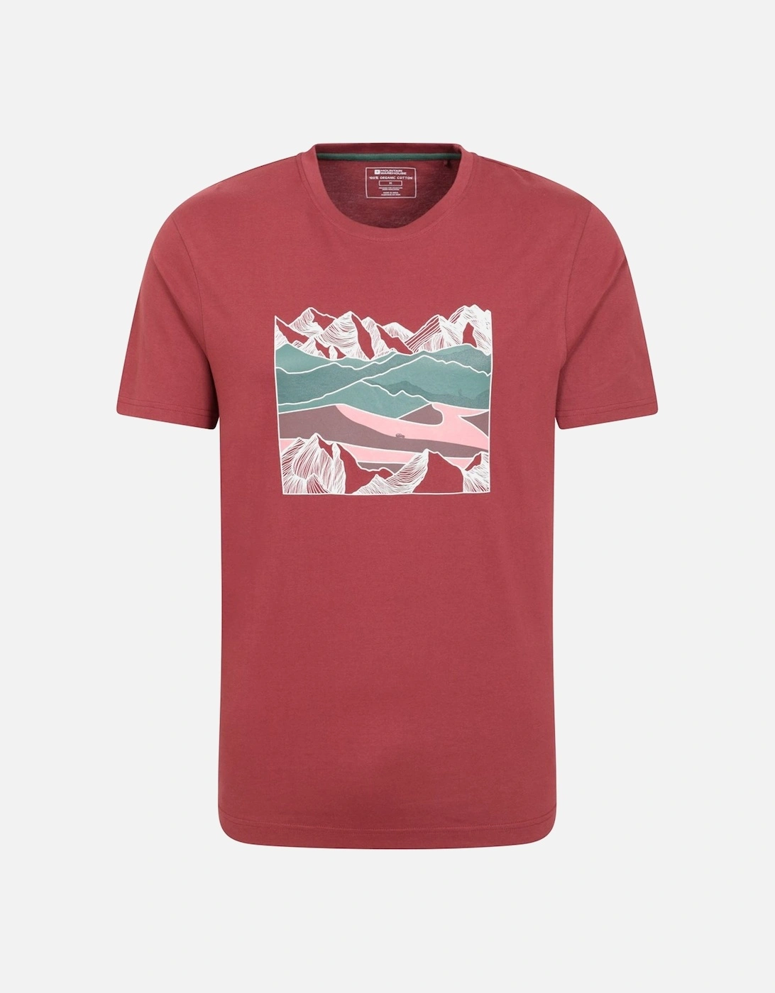 Mens Linear Organic T-Shirt, 6 of 5