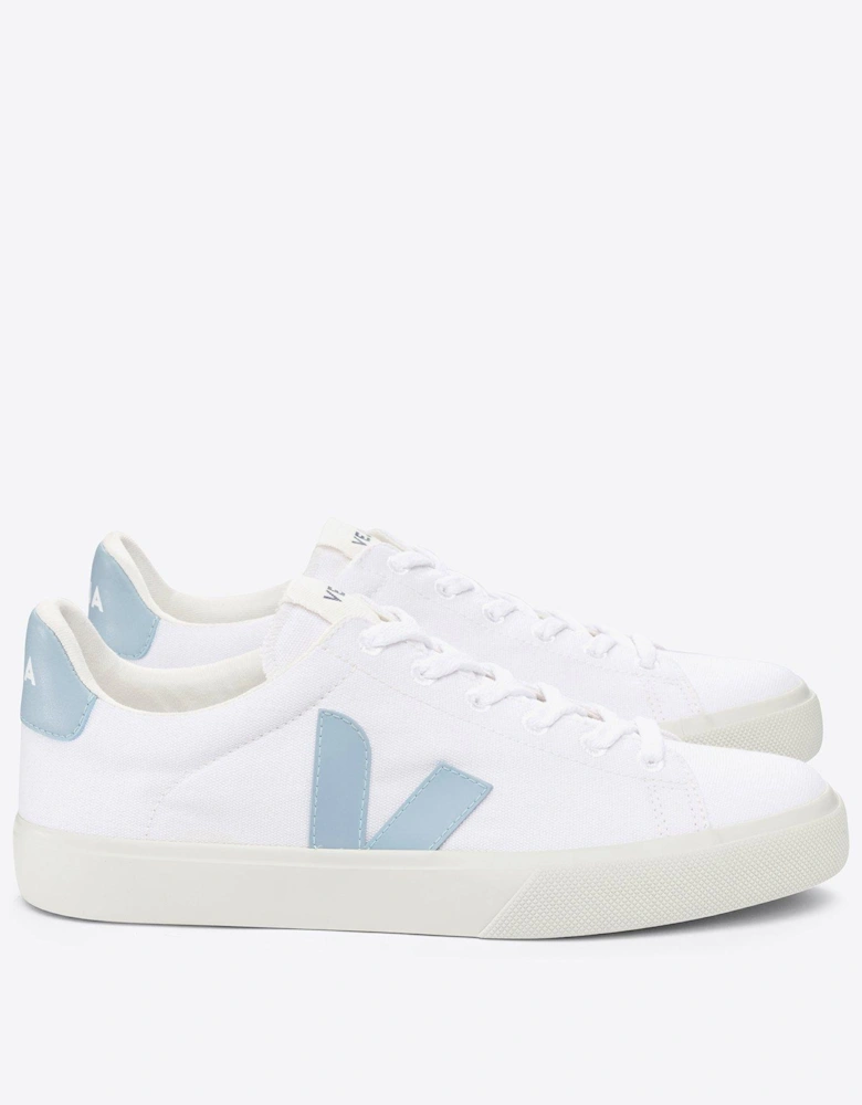 Women's Campo Canvas Trainers - Light Blue