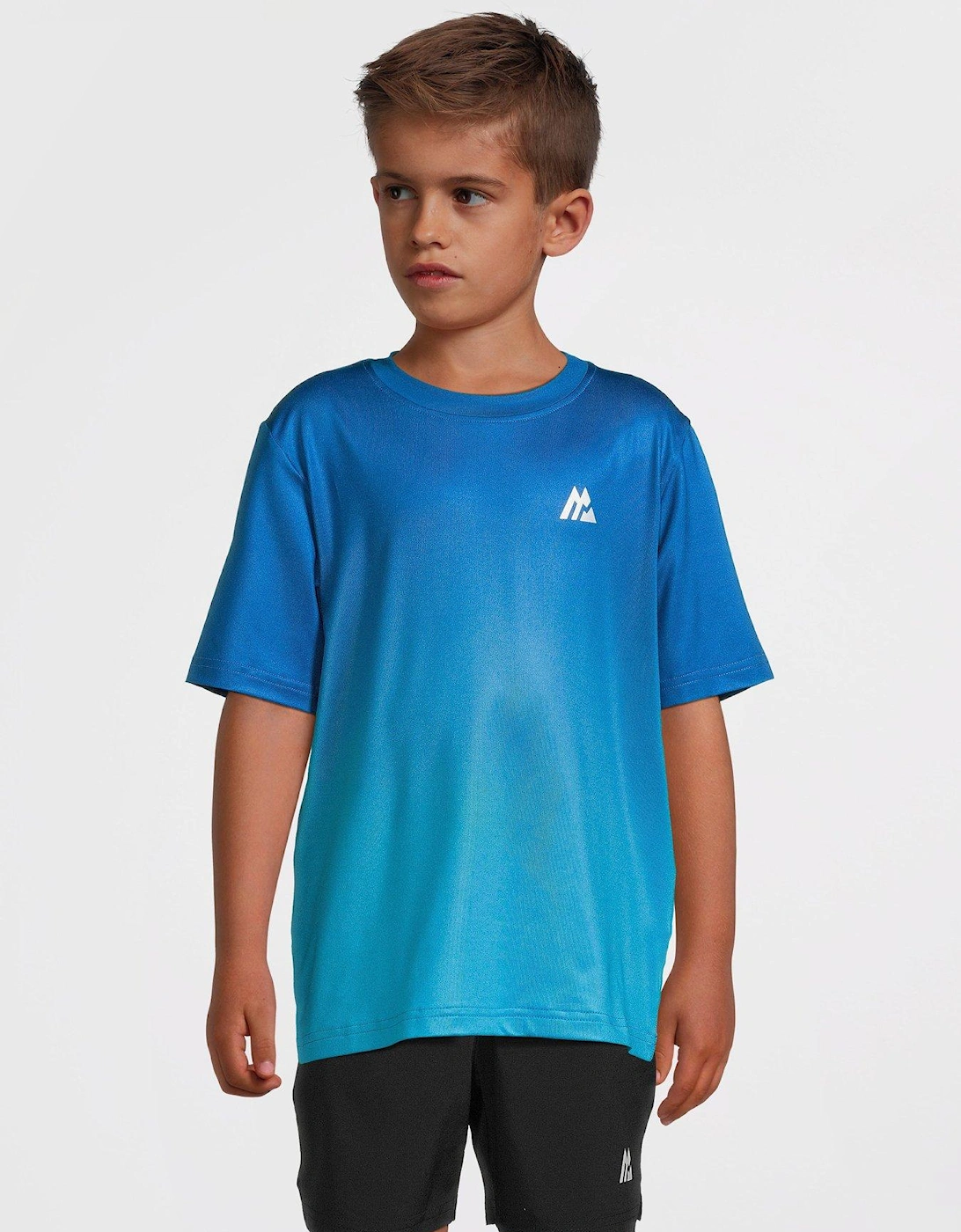 Junior Track Fade Short Sleeve T-Shirt - Blue, 6 of 5