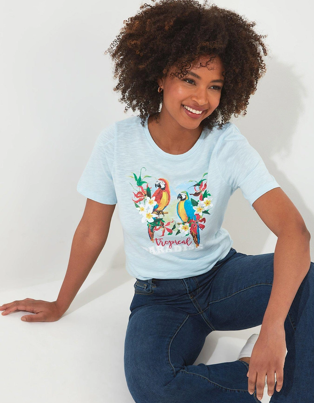 Tropical Paradise Tee - Blue, 2 of 1