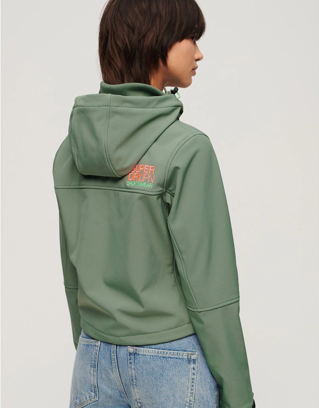 Hooded Soft Shell Trekker Jacket - Green