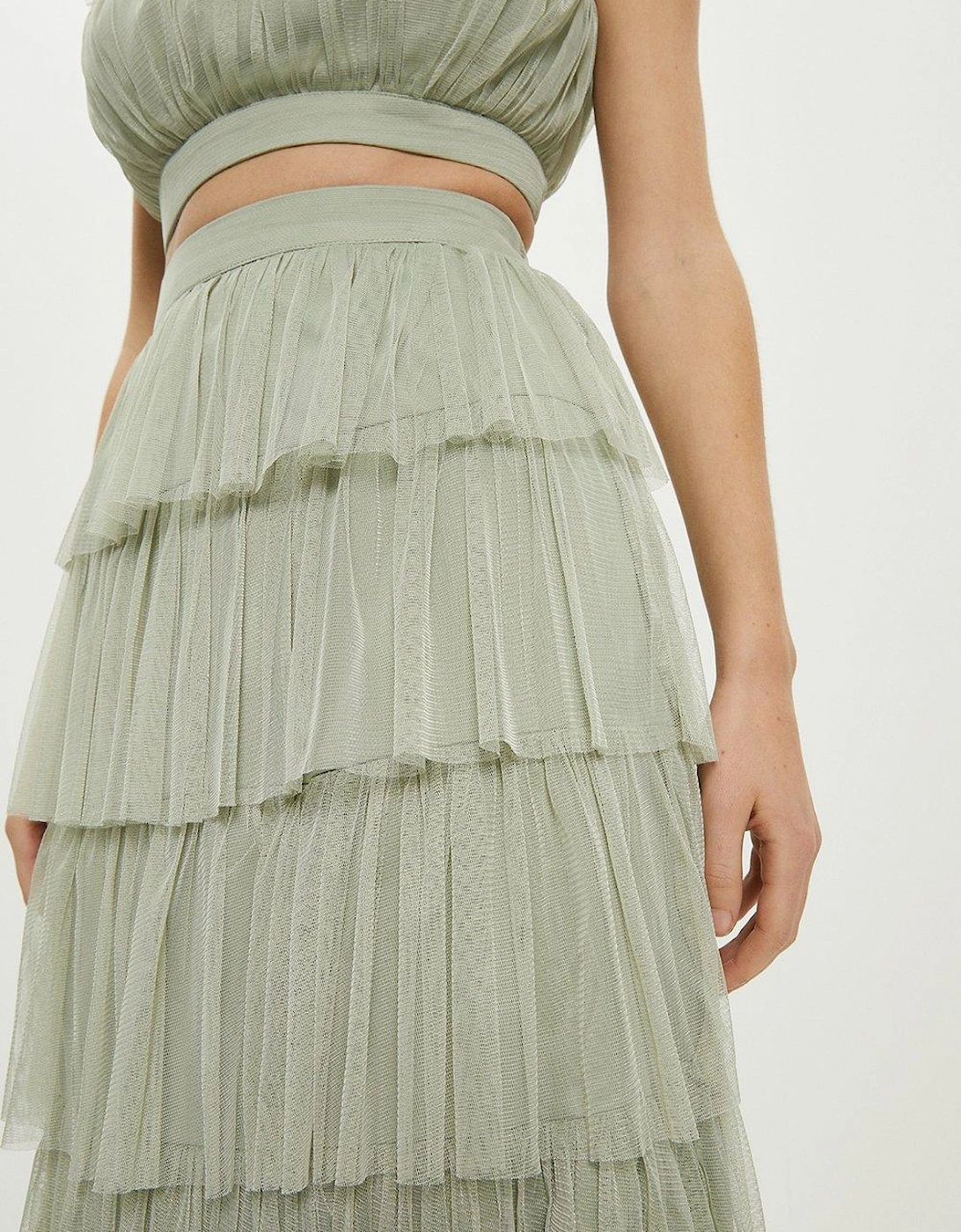 All Over Tiered Tulle Skirt