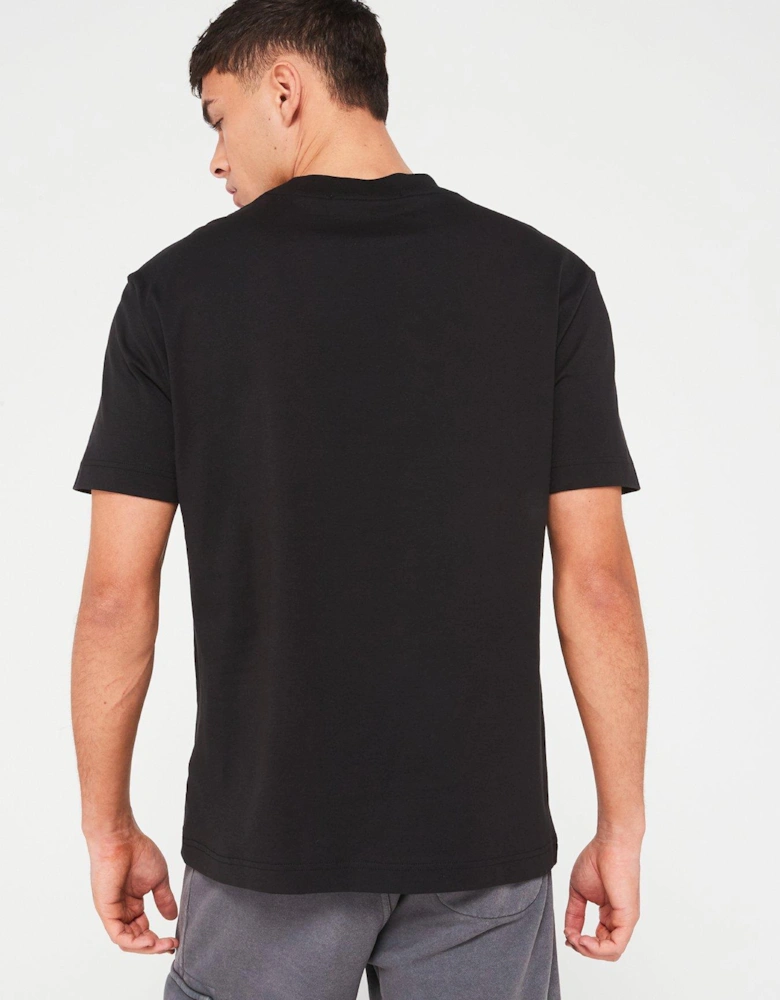 Embroidery Patch T-Shirt - Black