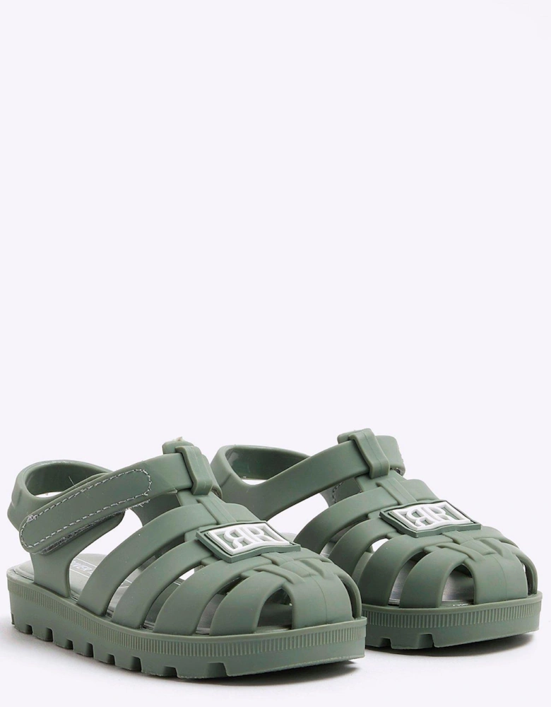 Mini Mini Boys Jelly Gladiator Sandals - Khaki