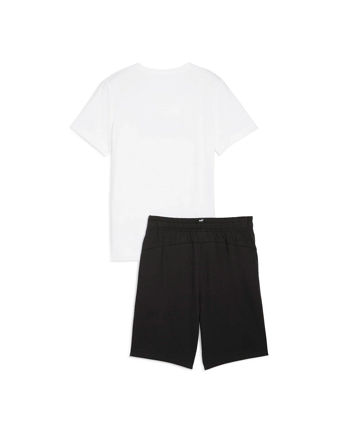 Boys Short Jersey Set - White